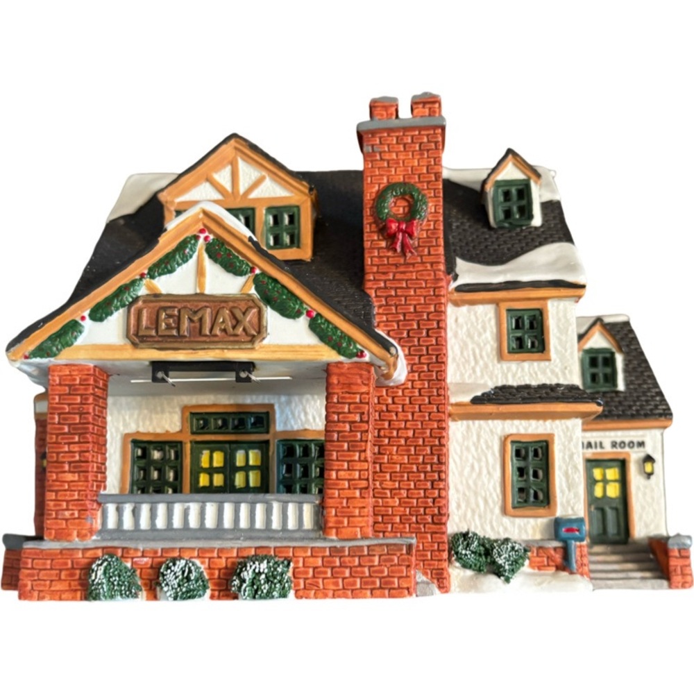 Vintage 1998 LEMAX Collector’s Club Mail Room / Post Office Village Collection